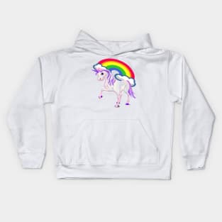 Unicorn & Rainbow Clouds Kids Hoodie